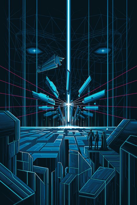 Xeelee Sequence, Tron Poster, Tron Art, Tron Uprising, Dan Mumford, Arte Hip Hop, Tron Legacy, Outdoors Tattoo, Arte Cyberpunk