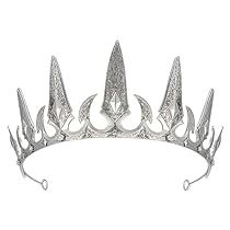 White Queen Costume, Halloween Prom, Viking Queen, Crowns For Women, Black Tiara, Witch Hair, Gothic Crown, Gothic Witch, Crown For Women