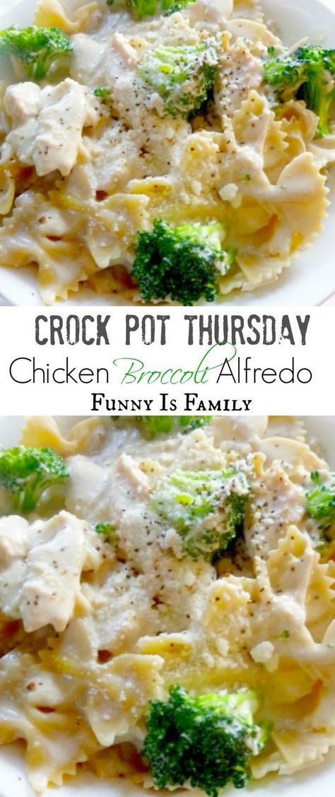 Crockpot Chicken Broccoli Alfredo, Chicken Broccoli Crockpot, Easy Crockpot Chicken Recipes, Chicken Broccoli Alfredo, Chicken Crockpot Recipes Easy, Broccoli Alfredo, Easy Crockpot Chicken, Crock Pot Chicken, Crockpot Dishes