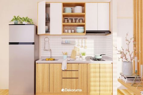 Model kitchen set sangat menentukan tampilan dapur di hunianmu. Salah satu yang paling digemari adalah model kitchen set minimalis yang bisa mempercantik ruang dapur. Yuk, intip inspirasi model kitchen set minimalis estetik berikut ini! Modern Scandinavian Bathroom, Wabi Sabi Bathroom, Small Kitchen Set, Japanese Bathroom Design, Japandi Bathroom, Space Layout, Japandi Kitchen, Interior Design Portfolio Layout, Model Dapur