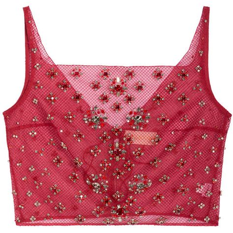 Toujouri Crystal Bejewelled Tank (£1,350) ❤ liked on Polyvore featuring tops, tank tops, shirts, crop tops, fitted shirt, tie-dye tank tops, crop tank, embroidered shirts and tie shirt Crop Tops Shirts, Cross Shirt, Sheer Crop Top, Shirts Crop, Embroidered Shirts, Fitted Shirts, Sheer Tank Top, Sleeveless Shirts, Tie Shirt