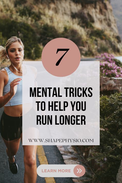 Struggling to run longer distances or challenging runs? These 7 mental tricks will help you push past your limits and reach new milestones! 🏃‍♀️✨ Say hello to longer, more rewarding runs.   #physiotips #runningisforeveryone #runningphysio #runnersdaily #runnerlifestyle #runningtraining #runingjourney #healthyrunner #runningtips #running #mentalhealth Improve 5k Time, Weightlifting For Runners, Running A Half Marathon, Running Layers Temperature, Running Weight Training, Running Half Marathon Aesthetic, New Runner Tips, Long Run Tips, How To Train For A 5k