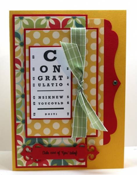 Somebody had better give me one of these when I graduate optometry school :) Lasik Eye Surgery Gift, Eyecare Marketing, Optometry School, Surgery Gift, Lasik Surgery, Vision Therapy, Card Candy, Congrats Card, Eye Surgery