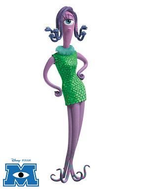 *CELIA MAE ~ is Mike Wazowski's girlfriend. She has snakes for hair, like the Greek mythological creature Medusa. Monster Inc Mike Wazowski Girlfriend, Monster Inc Personajes, Monster University Characters, My Boo Quotes, شركة المرعبين المحدودة, Boo Quote, Monsters Inc Halloween, Flower Quotes Inspirational, Monster Ink