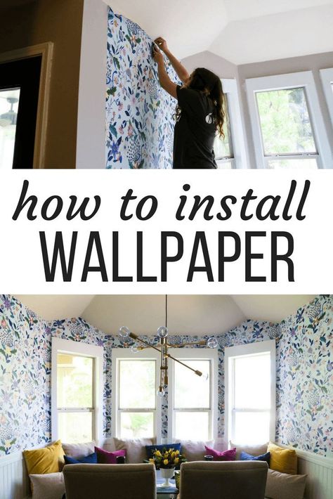 A full tutorial for how to install wallpaper. This Anthropologie Sylvia wallpaper is absolutely gorgeous and makes a huge statement in this dining nook! Learn how to hang wallpaper in your own dining room - it's not as hard as you think! #diy #diyproject #diningroom #kitchen #home #homedecor Diy Wallpaper Ideas, Anthropologie Wallpaper, Hang Wallpaper, Install Wallpaper, Walls Ideas, Dining Room Wallpaper, How To Hang Wallpaper, How To Install Wallpaper, Digital Devices