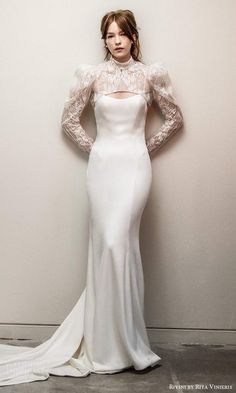 High Neck Wedding Dress Topper, Rivini By Rita Vinieris, Bridal Topper, High Neck Jacket, Rita Vinieris, Second Wedding Dresses, High Neck Wedding Dress, Neck Wedding Dress, Wedding Inspirasi