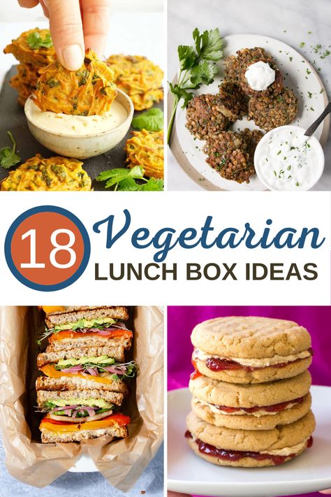 17 of the BEST Vegetarian Lunch Ideas Perfect for Lunch Boxes #vegetarian #packedlunches #lunchbox #food #recipes Vegetarian Lunch Box Ideas, Vegetarian Kids Lunch, Kids Tiffin Ideas, Vegetarian Lunch Ideas For Work, School Lunch Box Ideas, Tiffin Ideas, Vegetarian Lunchbox, Healthy Vegetarian Lunch, Lunchbox Food