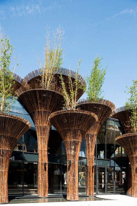 Gallery of Vietnam Pavilion - Milan Expo 2015 / Vo Trong Nghia Architects - 13 Vtn Architects, Serpentine Gallery Pavilion, Vo Trong Nghia, Bamboo Building, Italy Images, Bamboo Structure, Bamboo Architecture, Bamboo Construction, Desain Lanskap