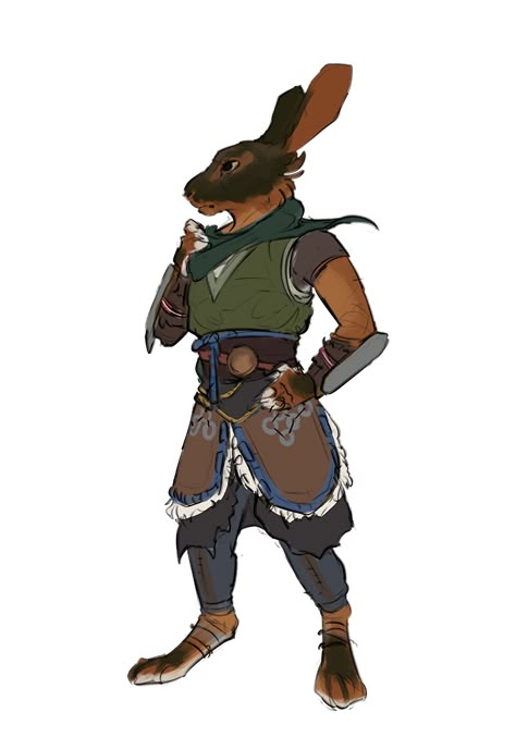 MOONBRIAR | Formerly the "Untitled AAA Visual Novel" Rabbit Dnd Character, Anthro Rabbit Character Design, Rabbit Character Design Human, Harengon Monk, Harengon Bard, Harengon Dnd Art, Visual Novel Art, Rabbit Folk, Wild Beyond The Witchlight