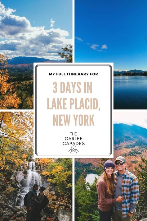 Things to do in Lake Placid, New York in the fall. Lake Placid New York Fall, Fall Destinations, Fall Lake, Lake Placid New York, Ny Trip, Rainbow Falls, Fall White, Autumn Lake, Leaf Peeping