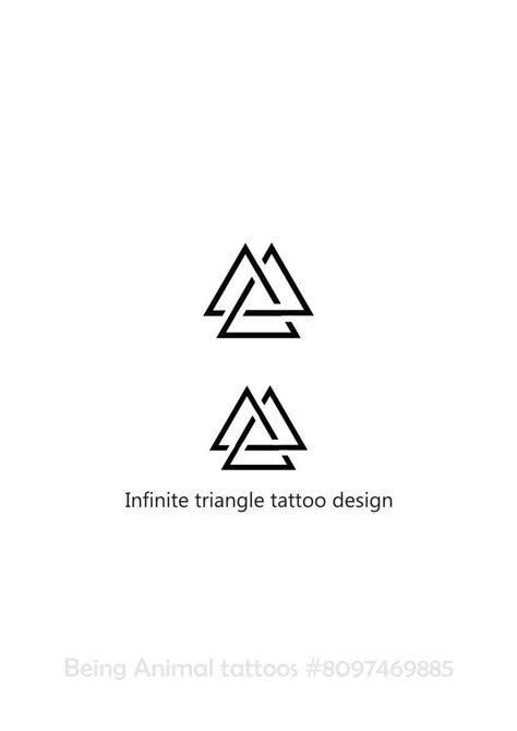 Being animal tattoos Tattoo Designs Triangle, Cool Triangle Tattoos, Couple Triangle Tattoo, Small Logo Tattoo, 3 Triangle Tattoo Design, Triangle Back Tattoo, Karma Design Tattoos, Triangle Tattoos Men, Triangle Wrist Tattoo