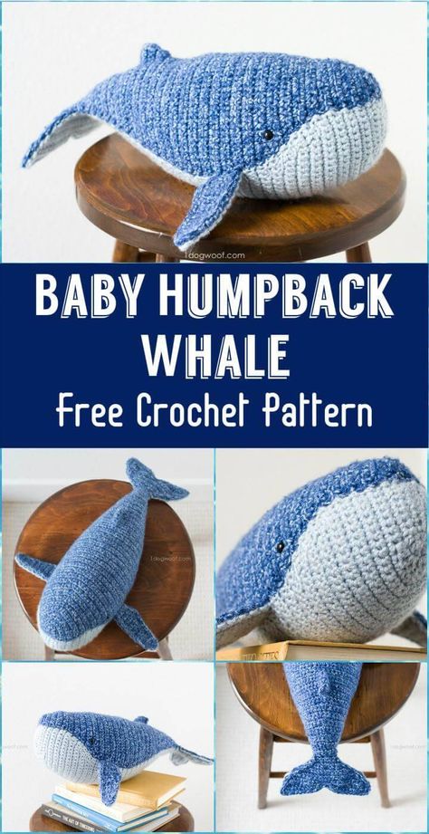 Crochet Patterns For Summer, Crochet Fish Patterns, Whale Crochet, Crafts Spring, Crocheted Animals, Crochet Whale, Crochet Fish, Crochet Patterns Free Beginner, Whale Pattern