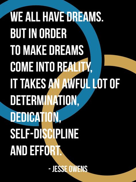 Quotes About The Olympics. QuotesGram Olympic Quotes, Quotes For Athletes, Motivational Quotes For Athletes, Athlete Quotes, Jesse Owens, Discipline Quotes, Classroom Quotes, Olympic Athletes, Sports Quotes