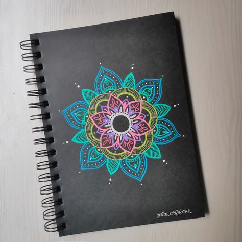 Zentangle, mandala design using gelly roll pens Pen Mandala, Pen Art Doodle, Gelly Roll Pens, Zentangle Mandala, Black Paper Drawing, Time Pass, Doodle Ideas, Paper Notebook, Mandala Artwork