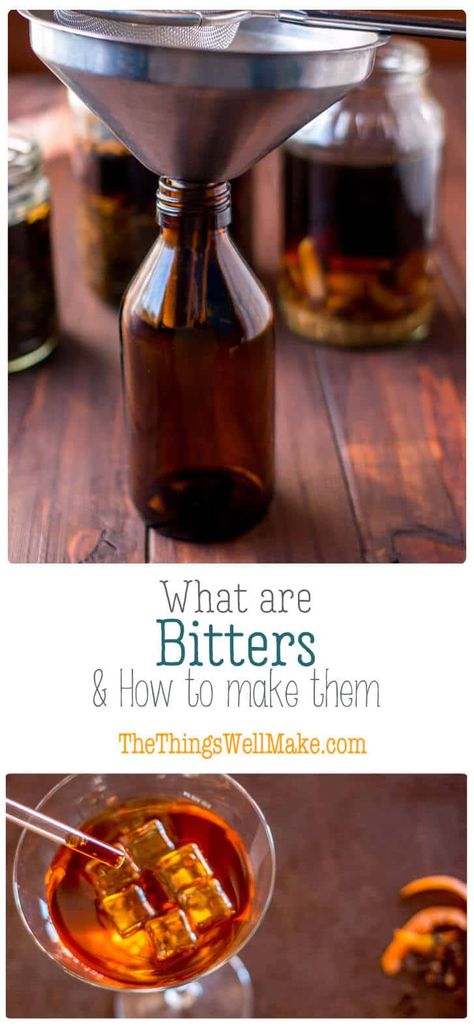 Whether meant for better digestion or making cocktails, bitters have numerous health benefits. Learn more about what are bitters and how to make them yourself. #bitters #cocktails Black Walnut Bitters Recipe, Home Made Bitters, Digestive Bitters Benefits, Make Your Own Bitters, Mocktail With Bitters, What Are Bitters, Pecan Bitters Recipe, Diy Bitters Recipes, Homemade Bitters For Old Fashioned