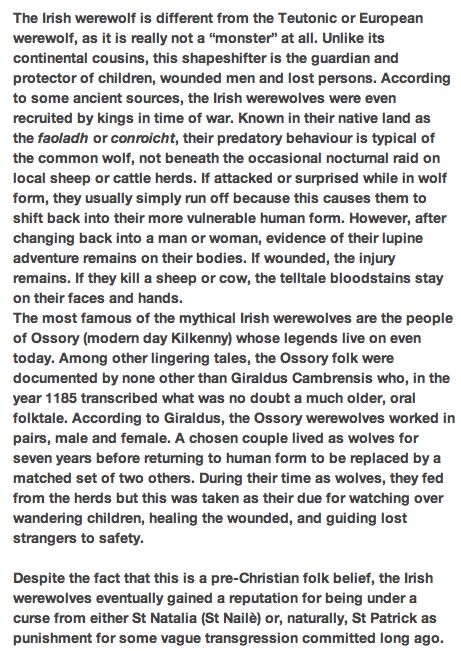 Irish werewolf lore Faoladh Werewolves, Werewolf Lore Tumblr, Celtic Werewolf, Werewolf Prompts, Irish Werewolf, Werewolf Writing Prompts, Werewolf Magic, Werewolf Lore, Werewolf Mythology