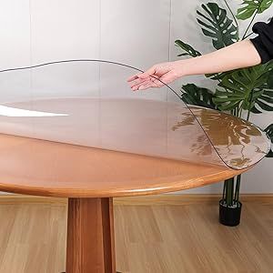 Clear Table Cover, Kitchen Table Cover Ideas, Table Pad Protector, Vinyl Table Covers, Table Top Covers, Vinyl Table, Clear Desk, Pvc Table, Coffee Table Cover