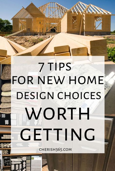 Building a new home? Which builder upgrades are worth it if you're on a budget? Here are 7 tips and ideas for home design center choices and walking into the meeting like a pro. Find your must haves with home plans, and ease the process with a mental checklist in mind! #homebuilding #homeimprovement #homedesign #dreamhome Artitechture House Design, How To Build My Own House, Character In New Build, Best Windows For New Construction, Mi Homes Design Center, Most Cost Effective House To Build, Building Dream Home Ideas, Coventry Homes Design Center, True Homes Design Center