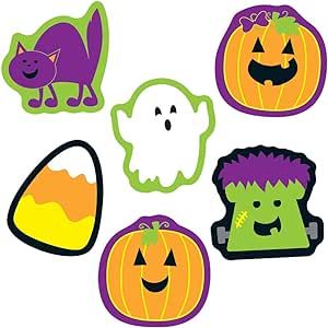 36 Mini Halloween Cutouts, Halloween Candy, Ghost, Cat, Monster, Pumpkin Cutouts for Halloween Decor, Halloween Cutouts for Bulletin Board Halloween Decorations and Classroom Décor #ad Cute Halloween costumes Halloween aesthetic Spooky Halloween nails Cute Halloween nails Glow in the dark party ideas #usa #canada #happyhalloween #trickortreat #halloween2023 #jackolantern #halloweentime Halloween Cutouts, Halloween Cut Outs, Cat Monster, Cubby Tags, Halloween Bulletin Boards, Pumpkin Cutouts, Calendar Activities, Carson Dellosa, Halloween Tags