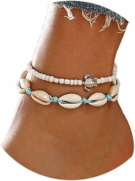 Gemstone Anklet, Starfish Anklets, Cute Anklets, Beach Foot Jewelry, Beach Jewelry Boho, Silver Ankle Bracelet, Beaded Ankle Bracelets, Boho Turquoise, Beautiful Anklet