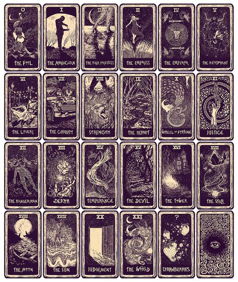 The 22 Major Arcana Tarot Cards and the 23rd "Mystery" Card. Amazing deck i want Kartu Tarot, Tarot Card Art, Night Circus, Tarot Major Arcana, 카드 디자인, Tarot Cards Art, Tarot Art, Card Deck, Major Arcana