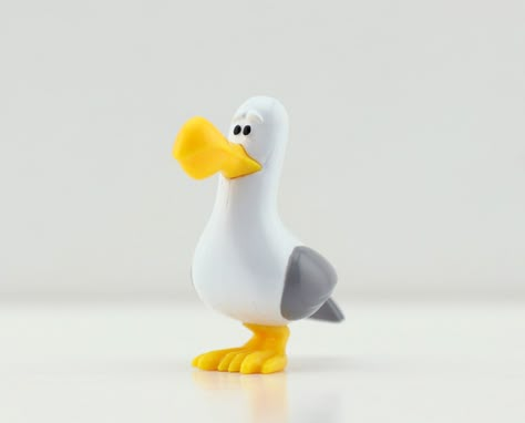 I Always Thought This Seagull Said “Mike!” Because Nemo Came Out After Monsters Inc. Clay Animals, Monsters Inc, Polymer Clay Crafts, Rubber Duck, Air Dry Clay, Clay Crafts, Lighthouse, Polymer Clay, Projects To Try