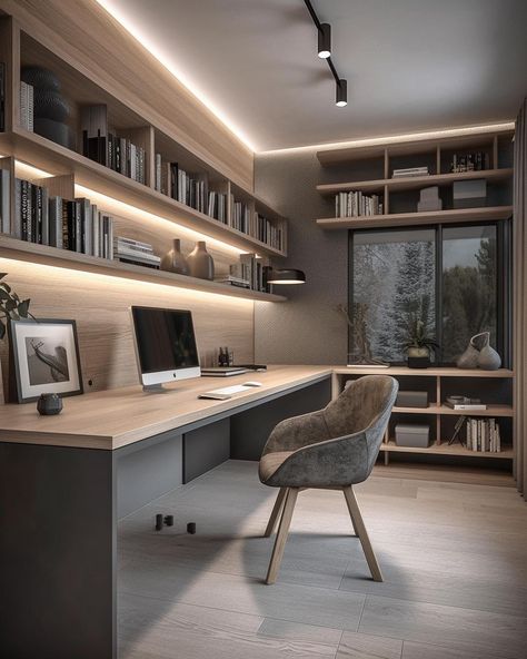 Home Study Rooms, Modern Home Offices, Study Room Design, Office Interior Design Modern, Interior Design Per La Casa, Small Home Offices, Bilik Tidur, Home Office Ideas, Design Del Prodotto