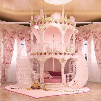 its nice for a 4 year old buy it Reka Bentuk Bilik Tidur, Princess Bedrooms, Castle Bed, Girls Furniture, Warm Bedroom, Decoration Bathroom, Princess Bedroom, Cute Bedroom Ideas, Princess Room