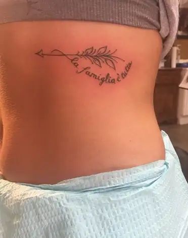 Top 15 Italian Tattoo Designs And Pictures | Styles At Life Italian Tattoos For Women Design, Family In Italian Tattoo, Italian Family Tattoo Ideas, Sicilian Tattoos For Women, Italian Family Tattoo, Tattoos In Italian Meaningful, Tattoo Ideas Italy, Italian Inspired Tattoos, Italian Tattoos For Women