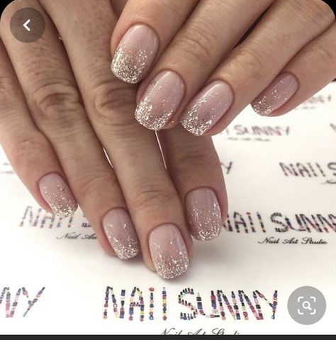 Bridesmaids Nails, Wedding Nail Art Design, Ombre Nails Glitter, Wedding Nails Design, Nail Art Wedding, Bride Nails, Cat Kuku, Bridal Nails, Nailed It