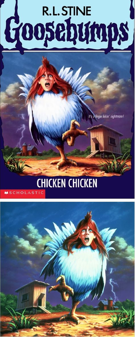 TIM JACOBUS - Goosebumps #53 - Chicken Chicken By R. L. Stine - 1997 Scholastic - items by goosebumpsfandom Female Character Design, Aliens, Drawing Illustrations, Art Drawings, Character Design, Chicken, Illustrations, Reading, Drawings