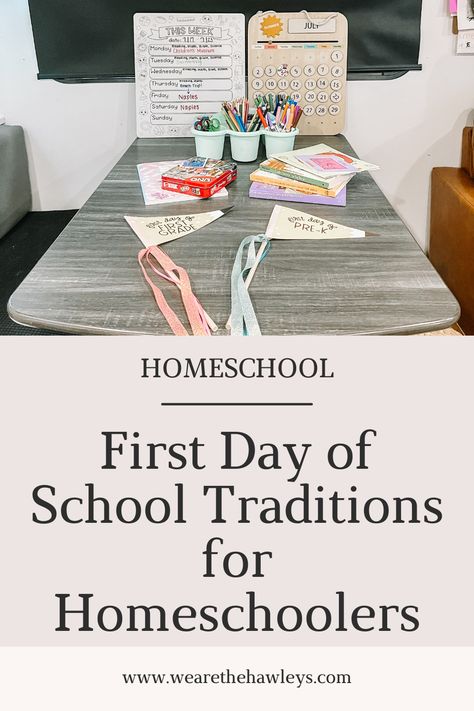 Elevate the Start of Your Homeschooling Journey! Check Out Our 9 Exciting First-Day Activities for a Memorable and Inspiring Kickoff. 🏡🎨 #HomeschoolingAdventure #FirstDayMagic https://wearethehawleys.com/9-exciting-first-day-activities-to-make-homeschooling-extra-special/ First Week Of Homeschool Preschool, Fun Homeschool Lessons, 1st Day Of Homeschool Activities, Fun First Day Of Homeschool Ideas, First Day Of Preschool Homeschool, 1st Day Of School Homeschool, First Day Of Homeschool Kindergarten, 1st Day Homeschool Ideas, First Day Homeschool Pictures