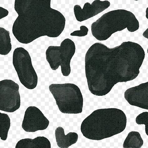 Cow Watercolor, Background Paint, Cow Spots, Cow Png, Cow Pattern, Cow Print, Watercolor Clipart, Free Png, Black Design