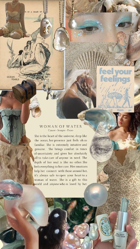 #pisces Venus Pisces Outfit Aesthetic, Pisces In Venus Aesthetic, Pisces Ascendant Aesthetic, Pisces Aesthetic Moodboard, Pisces Astethic, Pisces Woman Aesthetic, Moon In Pisces Aesthetic, Pisces Vision Board, Pisces Room Aesthetic