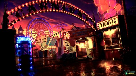 Carnival Wallpaper, Seoul Nightlife, Carnival Rio, Carnival Aesthetic, Summer Outdoor Games, Carnival Background, Circus Aesthetic, Dark Circus, Night Film