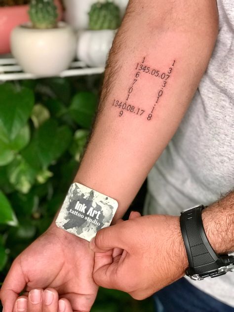 Birthday date tattoo Birthday Date Tattoo Ideas, Birthday Date Tattoo, Tattoo Birthday Dates, Birthday Date Tattoos, Birthdate Tattoo, Date Tattoo, Date Tattoos, Birthday Date, Sibling Tattoos