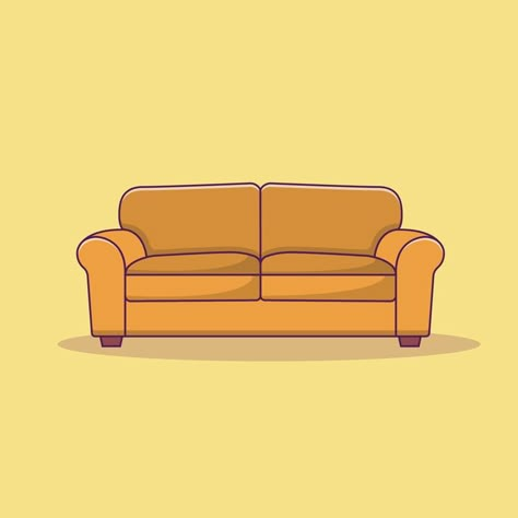 Sofa Vector Icon Illustration. Interior Vector. Flat Cartoon Style Suitable for Web Landing Page, Banner, Flyer, Sticker, Wallpaper, Background Interior Vector, Web Landing Page, Sofa Drawing, Illustration Interior, Sticker Wallpaper, Vector Icons Illustration, House Vector, Pencil Art Drawings, Cartoon Style