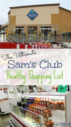 The Ultimate Healthy Sam’s Club Shopping List - best clean eating options in bulk! | Running in a Skirt #SamsClubMag #CollectiveBias #ad Sams Club Shopping, Weight Watcher Shopping List, Paleo Shopping List, Healthy Shopping List, Bulk Shopping, Sam’s Club, Keto Shopping List, Sport Videos, Paleo Recipes Easy