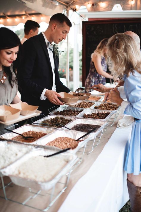 Chipotle Cuisine Chipotle Catering Wedding, Chipotle Wedding Catering, Bbq Catering Wedding, Bbq Wedding Reception Food Buffet, Bbq At Wedding Receptions, Catering Your Own Wedding, Cheap Wedding Snacks, Bbq Wedding Reception Food, Elopement Party Backyard