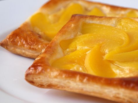 Pastry Dough Recipe | Peach and Custard Danish Pastry | Ang Sarap (A Tagalog word for "It's ... Peach Danish, Custard Danish, Pastry Dough Recipe, Danish Cuisine, Puff Pastry Desserts, Danish Pastry, Danish Food, Frozen Puff Pastry, Puff Pastry Recipes