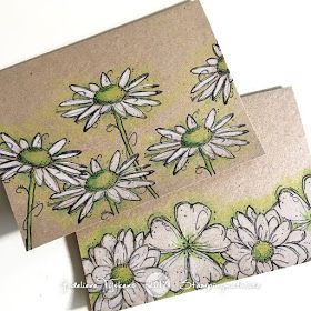 Polkadoodles Cards, Kraft Paper Art, Stamped Flowers, Pencil Coloring, Darkroom Door, Flower Sketch, Envelope Art, Card Making Techniques, Handmade Greetings