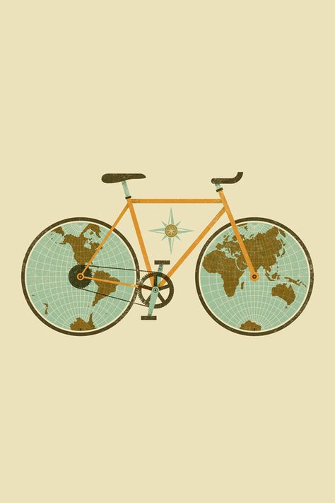 Этот авантюрный велосипед: | 28 Delightful Free Phone Wallpapers That'll Make You Smile Bicycle Illustration, Retro Bicycle, Wallpaper Project, Free Phone Wallpaper, Custom Bike, Cycling Art, Bike Art, Wallpaper Free, Wallpaper For Your Phone