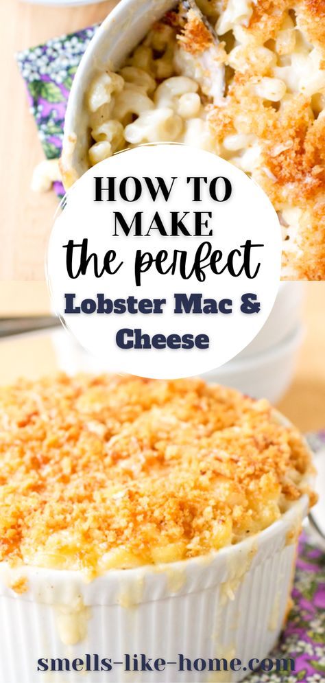 Mac And Cheese With Lobster, Lobster Mac And Cheese Recipe Ina Garten, Ina Garten Lobster Mac And Cheese, Crockpot Lobster Mac And Cheese, Easy Lobster Mac And Cheese, Lobster Mac Cheese Recipe, Lobster Mac And Cheese Recipe Easy, Lobster Macaroni And Cheese, Creamy Lobster Mac And Cheese Recipe