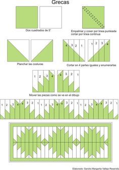 Procedure for 1 and 2 Quilt Decor, Southwest Quilts, Quilt Modernen, Quilt Border, Patchwork Quilt Patterns, Quilt Block Tutorial, Strip Quilts, Patchwork Quilting, Panel Quilts