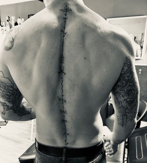 Back Tattoo Spine Men, Mens Spine Tattoo, Back Spine Tattoos, Spine Tattoo Men, Spine Tattoos For Men, Back Tattoos Spine, Spine Tattoo, Spine Tattoos, S Tattoo