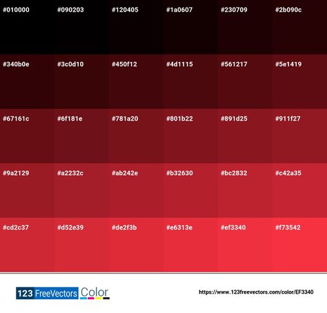 Pantone Red 032 C | #EF3340 - Detailed Color Information and Usage Pantone Red Shades, Red Pallet Color, Red Color Pallets, Red Pantone, Birthday Card Background, Pantone Red, Split Complementary Colors, Emoji Backgrounds, Color Forecasting