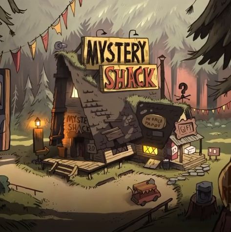 Gravity Falls Poster, Willow Hale, Gravity Falls Book, Libro Gravity Falls, Fall Drawings, Mystery Shack, Bg Design, Cartoon House, Gravity Falls Art