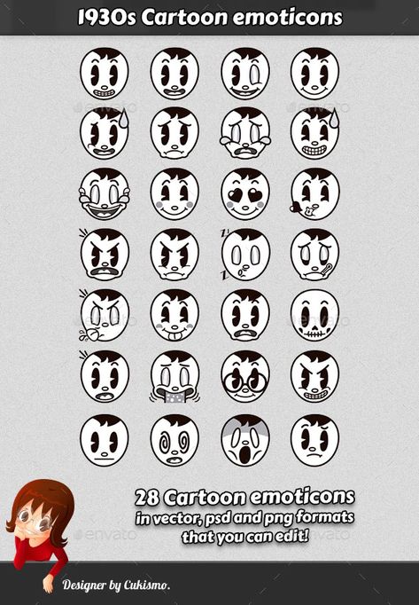 Phone Symbol, 1930s Cartoons, Vintage Cartoons, Old School Cartoons, Cartoon Style Drawing, Cartoon Tattoos, Drawing Expressions, Ink Blot, Retro Cartoons