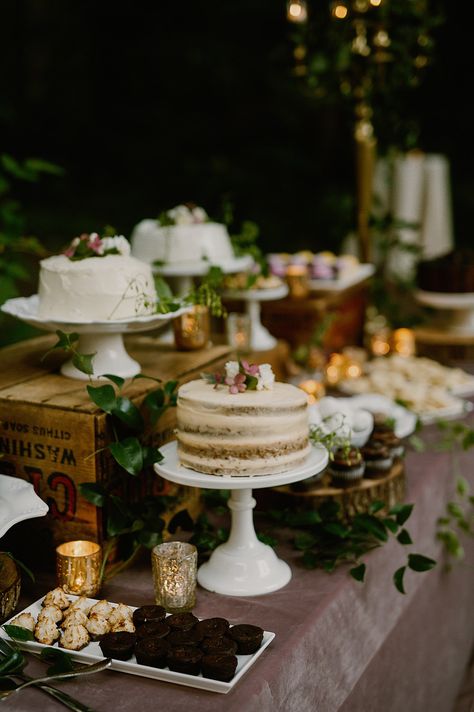 Multiple Small Cakes Wedding, Multiple Small Wedding Cakes, Wedding Cake Table Multiple Cakes, Cake Table Multiple Cakes, Cake Table At Wedding, Cakes Table Wedding, Wedding Cake Multiple Cakes, Food Table Decorations Wedding, Desert Tables Wedding