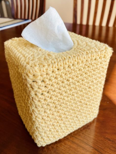 Tissue Box Cover Crochet Pattern Free, Crochet Toilet Tank Cover Free Pattern, Tissue Box Cover Pattern Free, Crocheted Tissue Box Covers, Tissue Box Crochet Pattern Free, Crochet Square Tissue Box Cover Free Pattern, Crochet Kleenex Box Cover Pattern Free, Kleenex Box Cover Diy, Crochet Tissue Box Cover Pattern